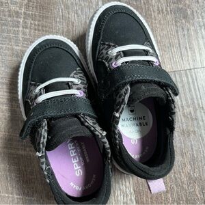 Sperry Black and Purple Sneakers with Sporty Design